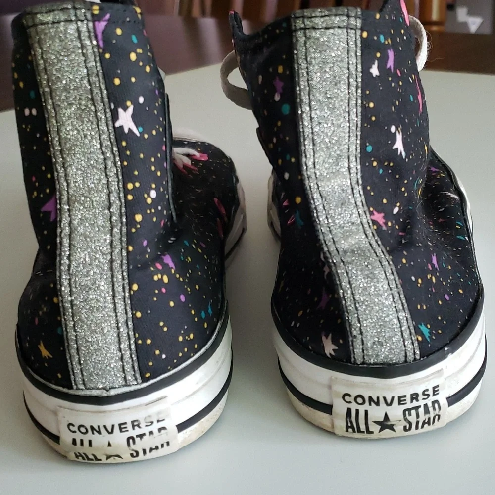 Converse Starry Outer Space Black Sneakers - Picture 3 of 5